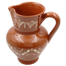 Load image into Gallery viewer, Traditional Portuguese Clay Terracotta Hand-Painted Sangria Pitcher
