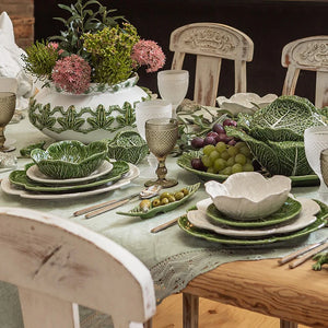 Bordallo Pinheiro Cabbage 5 Piece Dinnerware Set