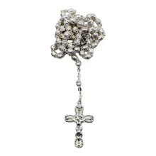 Load image into Gallery viewer, Silver Plated Circular Beads Made in Portugal Our Lady of Fatima Religious Necklace
