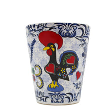 Load image into Gallery viewer, Traditional Portuguese Good Luck Rooster Ceramic Shot Glasses, Set of 4
