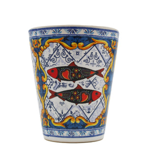 Traditional Portuguese Icons Ceramic Shot Glasses, Set of 4