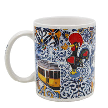 Load image into Gallery viewer, Traditional Portugal Icons Blue Ceramic Mug with Gift Box
