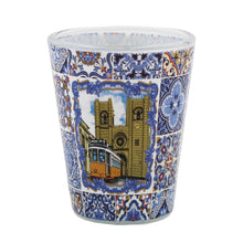 Load image into Gallery viewer, Traditional Lisboa Portugal Blue Tile Azulejo Shot Glasses, Set of 2
