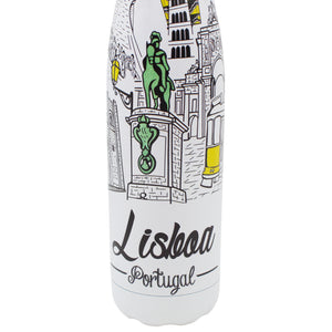 Lisboa Landmarks Stainless Steel Insulated Water Bottle