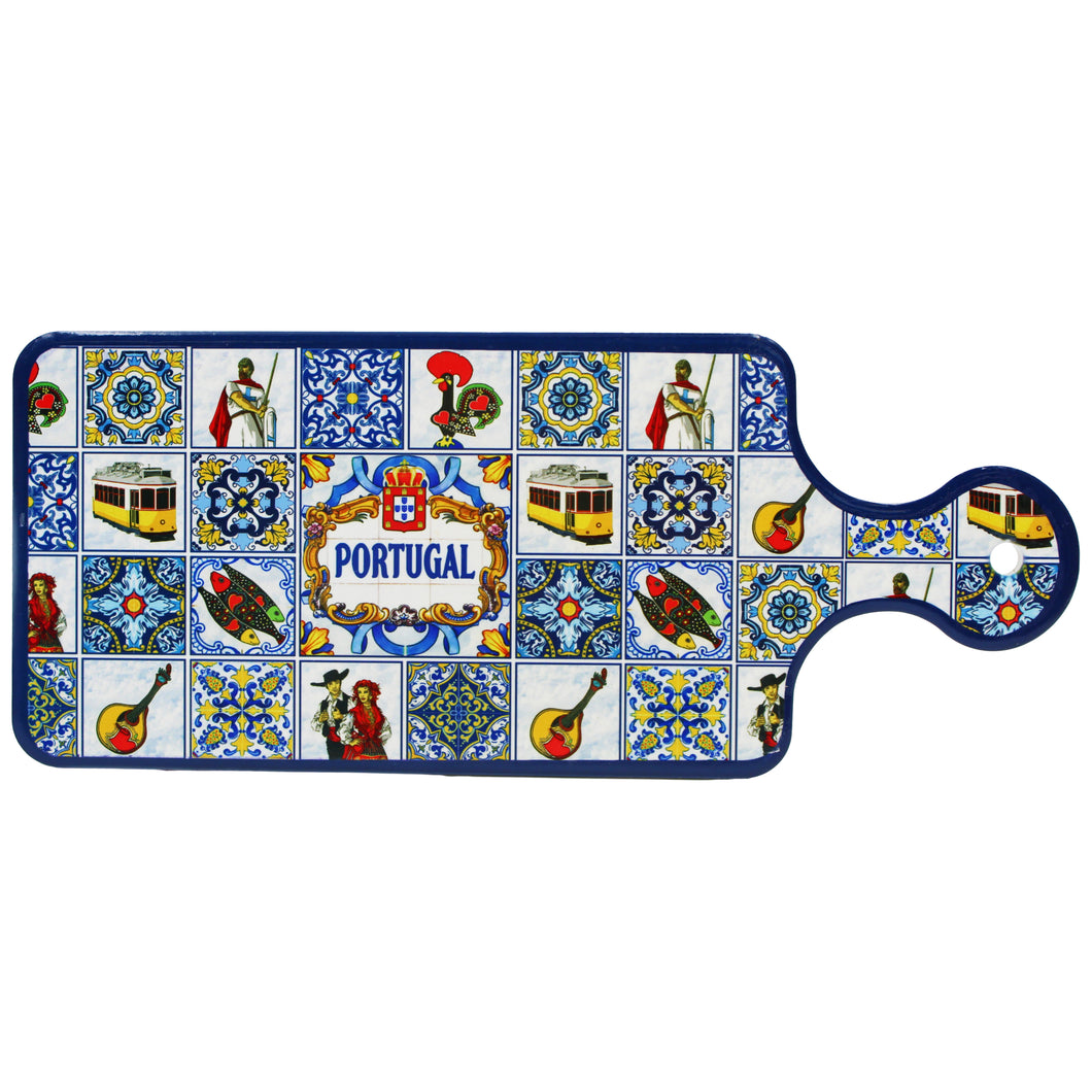 Traditional Portuguese Icons Ceramic Serving Tray, Decorative Tray