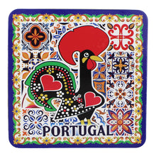 Load image into Gallery viewer, Portuguese Themed Coaster Set - 6 Piece Collection with Tile Azulejo, Rooster &amp; Sardine Design
