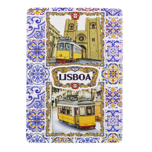 Lisboa Playing Cards with Azulejo Tile and Yellow Tram Design