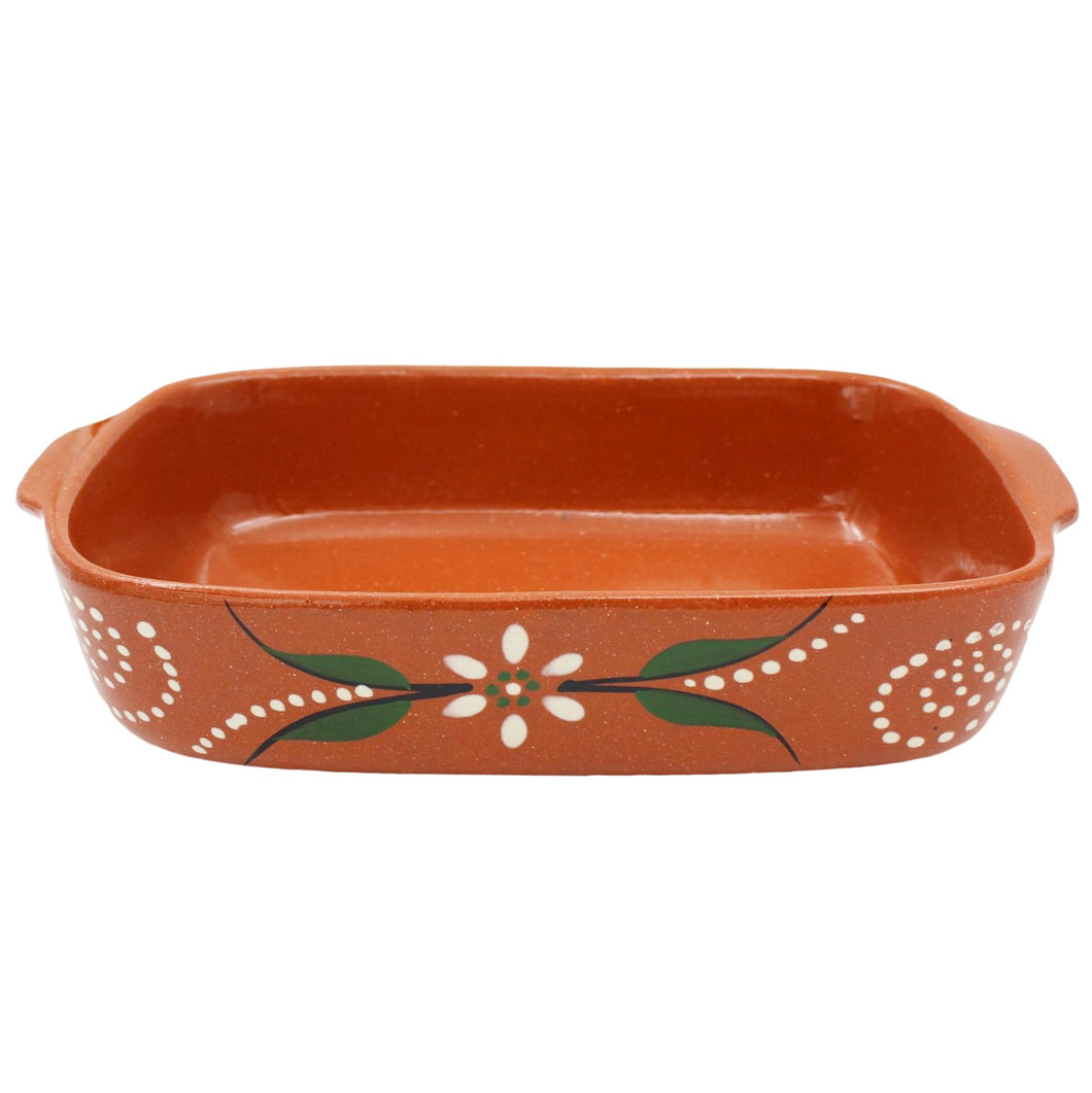 João Vale Hand-Painted Traditional Clay Terracotta Cooking Roasters - Various Sizes