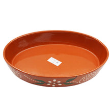 Load image into Gallery viewer, João Vale Hand Painted Traditional Clay Terracotta Oval Roaster
