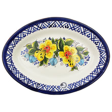 Load image into Gallery viewer, Hand-painted Portuguese Pottery Clay Terracotta Serving Platter
