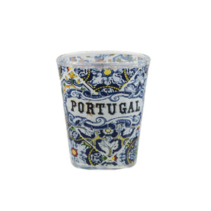 Portugal Tiles Azulejo Shot Glasses, Set of 4