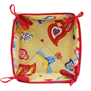 100% Cotton Amor Perfeito Bread Basket