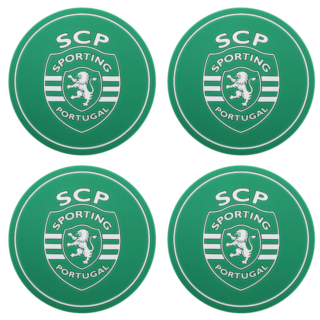 Sporting CP SCP Portuguese Soccer Silicone Drinkware Coasters Set of 4