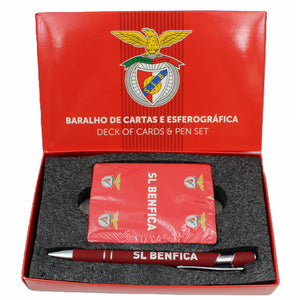 SL Benfica SLB Portuguese Soccer Deck of Cards and Pen Set