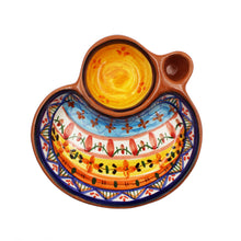 Load image into Gallery viewer, Hand-painted Portuguese Pottery Clay Terracotta Olive Dish
