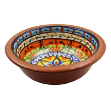 Load image into Gallery viewer, Hand-painted Portuguese Pottery Clay Terracotta Colorful Bowl
