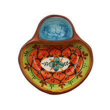 Load image into Gallery viewer, Hand-painted Portuguese Pottery Clay Terracotta Mini Colorful Olive Dish
