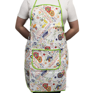 100% Cotton Kitchen Apron, Oven Mitt and Pot Holder Set - Various Colors