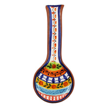 Load image into Gallery viewer, Hand-painted Portuguese Pottery Clay Terracotta Spoon Rest
