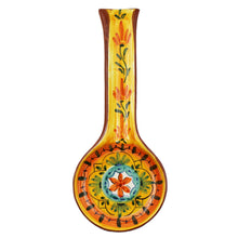 Load image into Gallery viewer, Hand-painted Portuguese Pottery Clay Terracotta Spoon Rest
