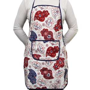 100% Cotton Portuguese Viana Hearts Apron - Various Colors