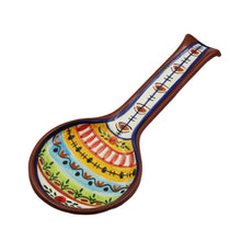 Load image into Gallery viewer, Hand-painted Portuguese Pottery Clay Terracotta Spoon Rest
