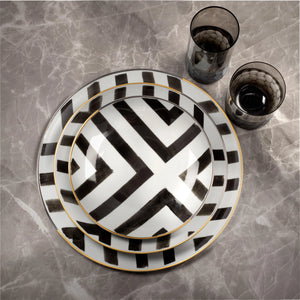 Vista Alegre Sol Y Sombra Soup Plate