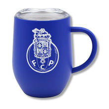 Load image into Gallery viewer, FC Porto Thermal Insulated Travel Mug with Lid, Stainless Steel
