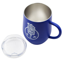 Load image into Gallery viewer, FC Porto Thermal Insulated Travel Mug with Lid, Stainless Steel
