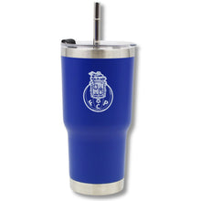 Load image into Gallery viewer, Porto Thermal Insulated Travel Mug with Lid and Straw, Stainless Steel
