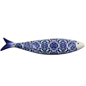 Blue Tile Azulejo Decorative Ceramic Portuguese Sardine