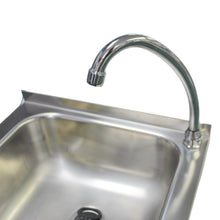 Load image into Gallery viewer, AISI 304 Stainless Steel Outdoor Sink with Foot Pedal, Handmade in Portugal
