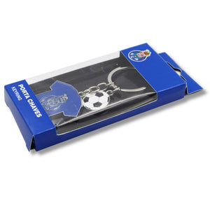 FC Porto Metal Keychain with Jersey and Soccer Ball Charm