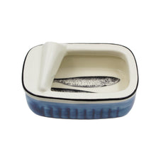 Load image into Gallery viewer, Traditional Blue and White Decorative Ceramic Sardine Can
