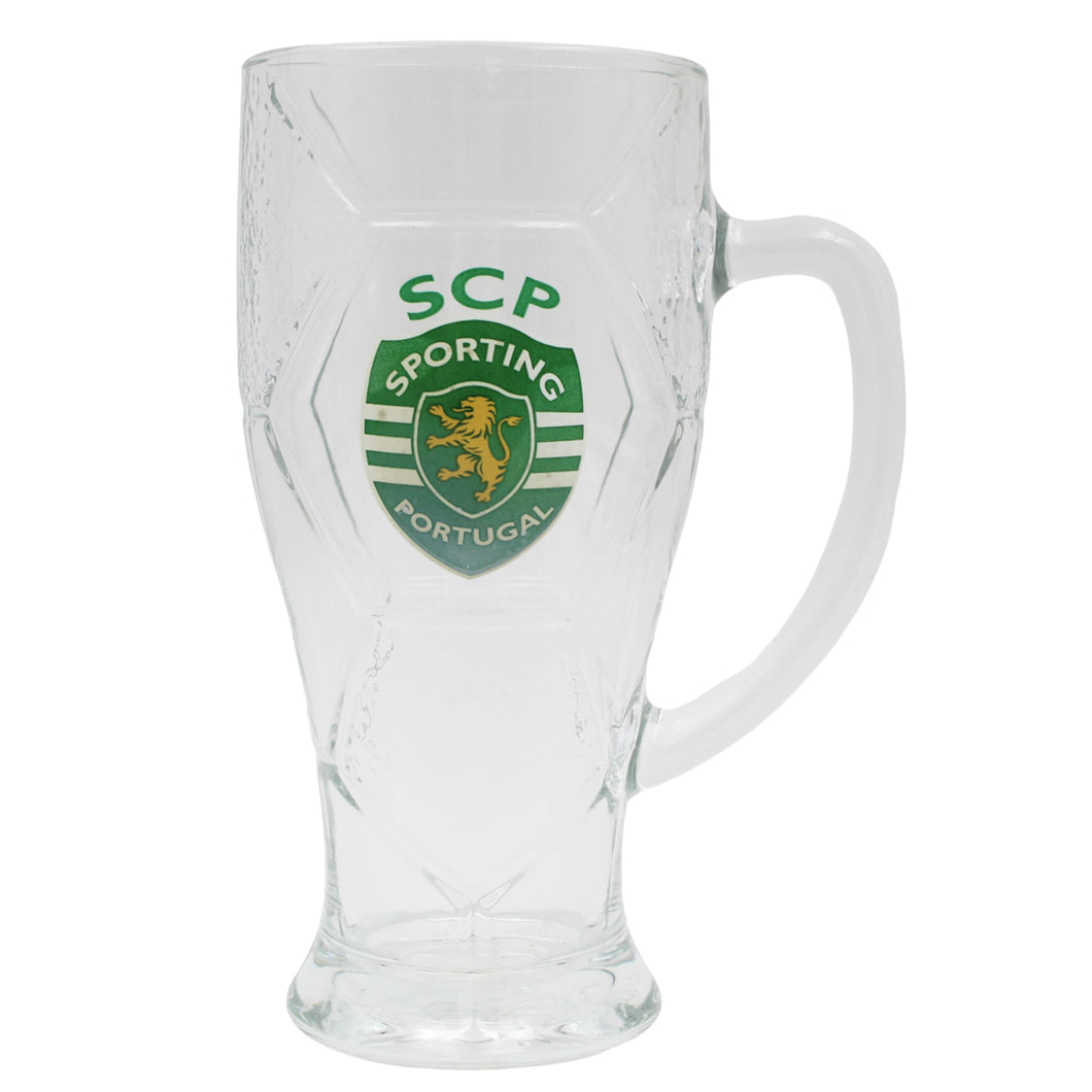 Sporting CP 16 oz. Clear Glass Beer Mug