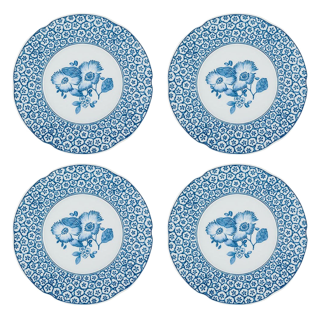 Vista Alegre Coralina Blue Dessert Plate, Set of 4