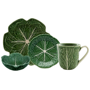 Bordallo Pinheiro Cabbage 16 Piece Dinnerware Set