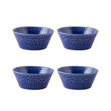 Load image into Gallery viewer, Bordallo Pinheiro Rua Nova Indigo Cereal Bowl, Set of 4
