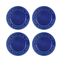 Load image into Gallery viewer, Bordallo Pinheiro Rua Nova Indigo Dinner Plate, Set of 4
