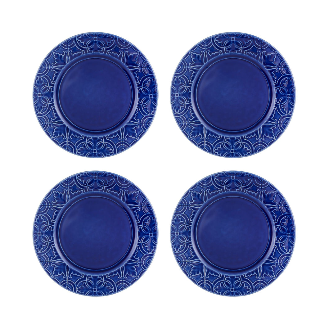 Bordallo Pinheiro Rua Nova Indigo Dinner Plate, Set of 4