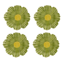 Load image into Gallery viewer, Bordallo Pinheiro Maria Flor Cosmos Dessert Plate, Set of 4
