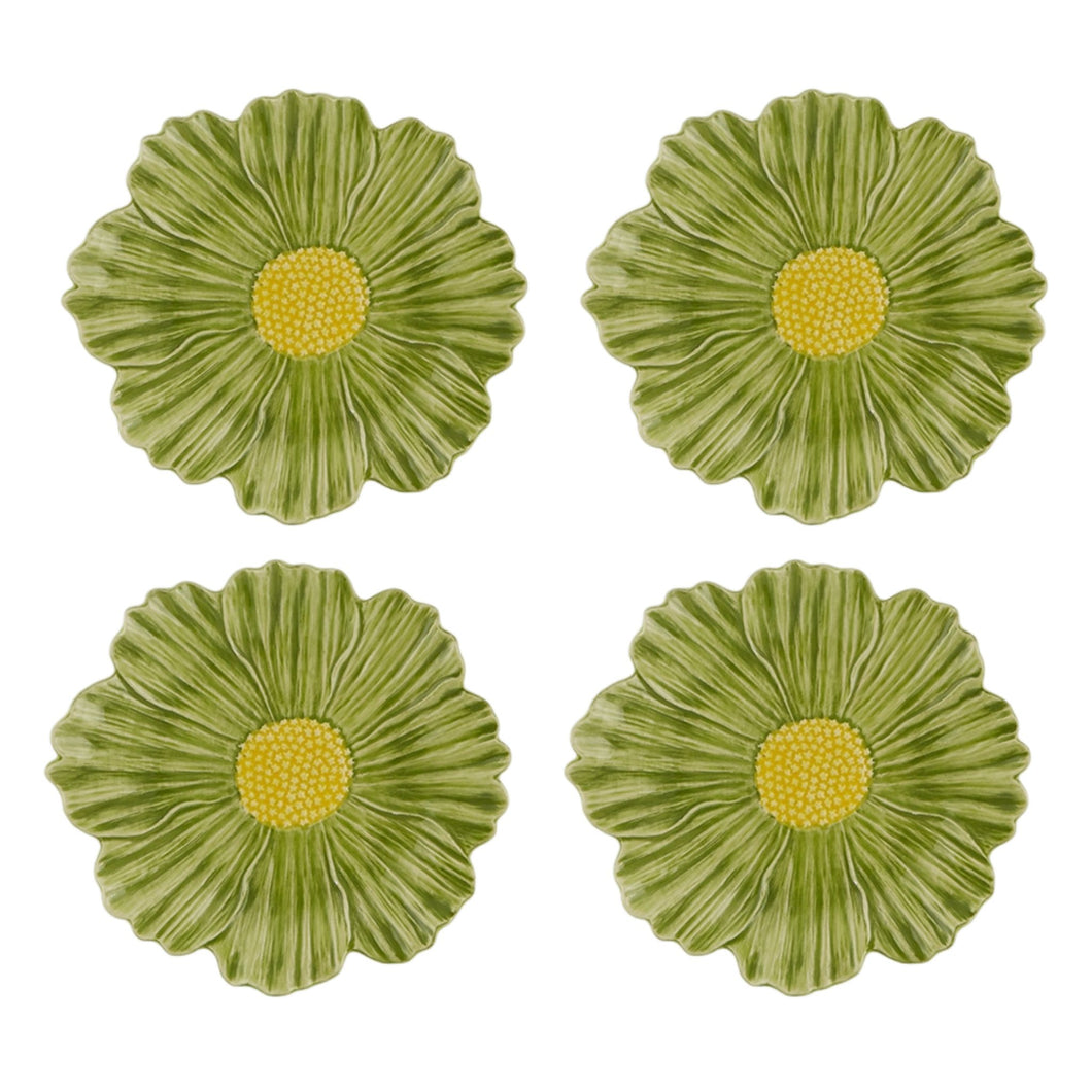 Bordallo Pinheiro Maria Flor Cosmos Dessert Plate, Set of 4