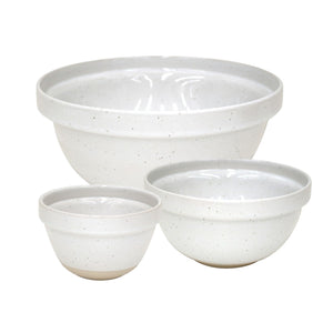 Casafina Fattoria White Mixing Bowls, Set of 3