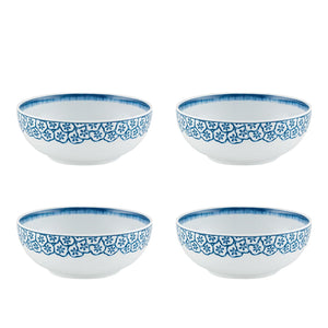 Vista Alegre Coralina Blue Cereal Bowl, Set of 6