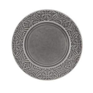 Bordallo Pinheiro Rua Nova Anthracite Dinner Plate, Set of 4