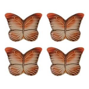 Bordallo Pinheiro Cloudy Butterflies Bread and Butter Plate, Set of 4