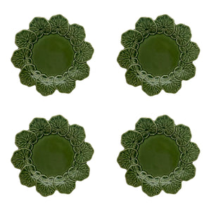 Bordallo Pinheiro Geranium Dinner Plate, Set of 4