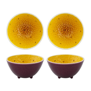 Bordallo Pinheiro Tropical Fruits Passion Fruit Salad Serving Set