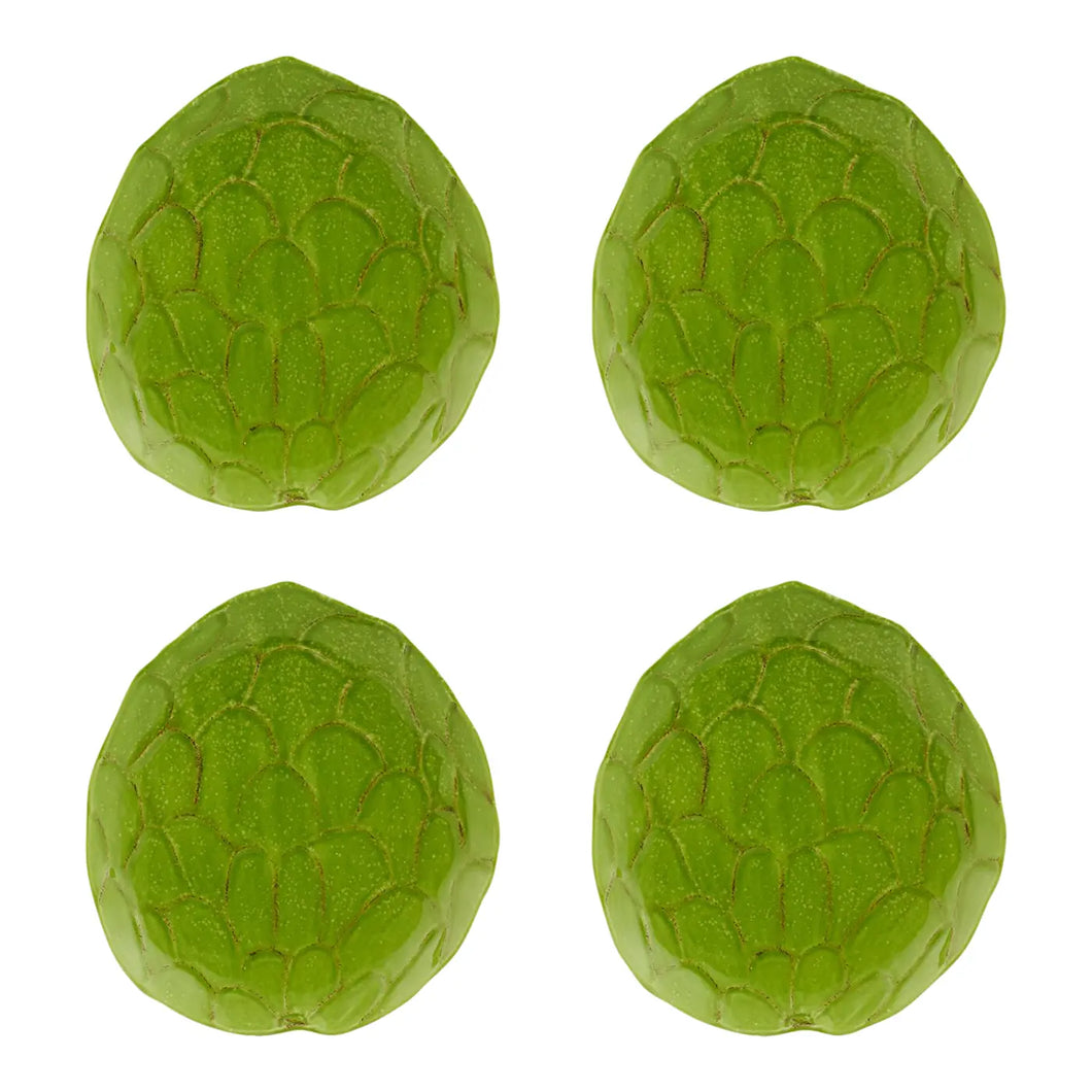 Bordallo Pinheiro Tropical Fruits Annona Dessert Plate, Set of 4