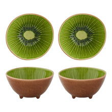 Load image into Gallery viewer, Bordallo Pinheiro Tropical Fruits Kiwi Bowl, Set of 4
